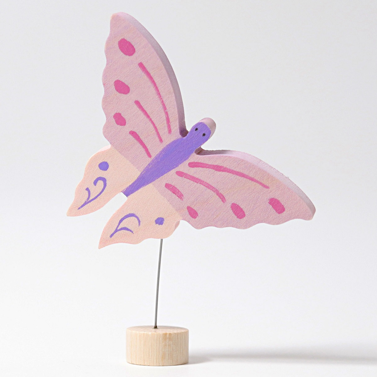 Deco Handcoloured Wire Butterfly, Pink