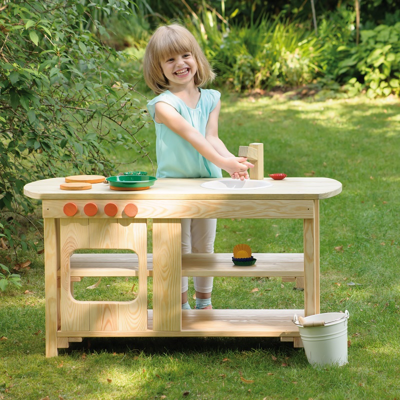 Erzi - Wood Indoor / Outdoor Play Kitchen WHILE QTY LAST