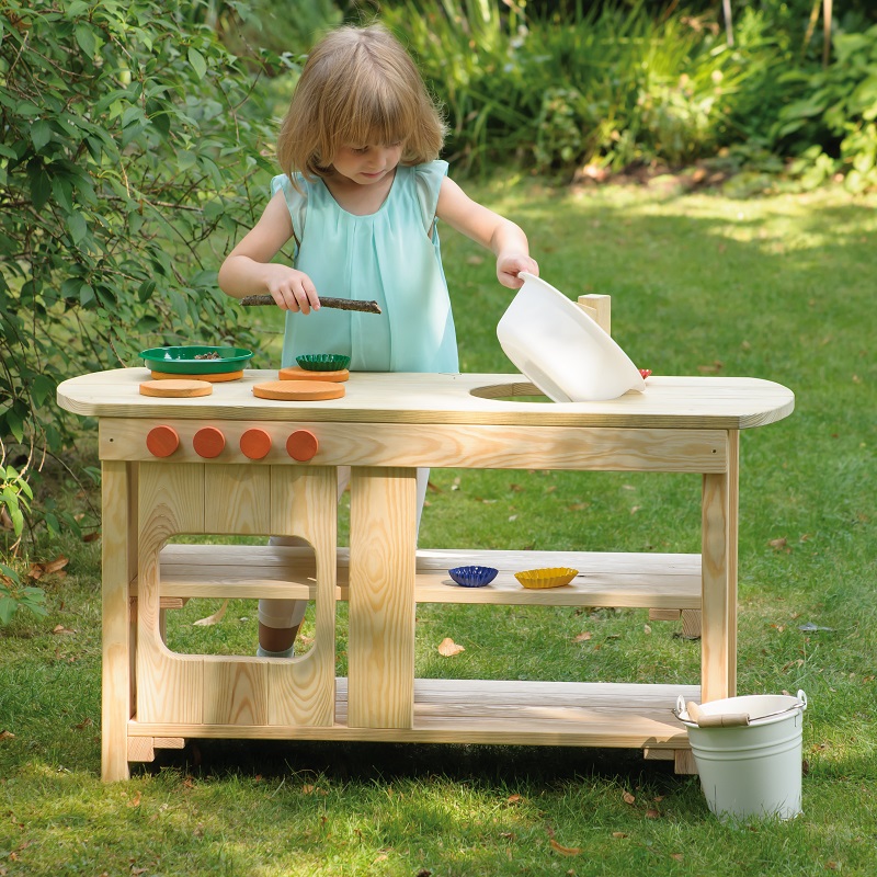 Erzi - Wood Indoor / Outdoor Play Kitchen WHILE QTY LAST