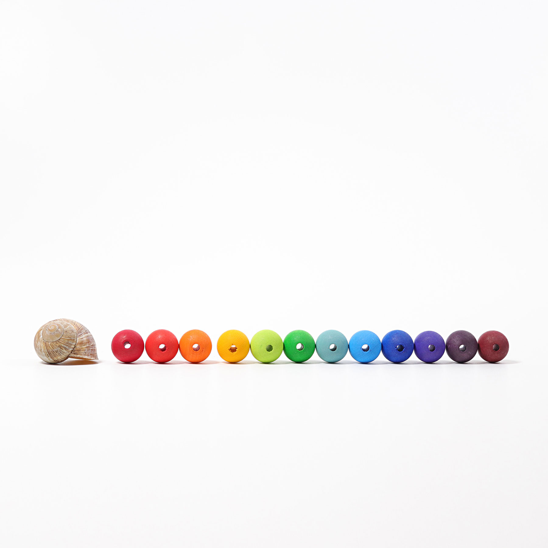 Wooden Beads 60 pcs, 20 mm  (12 colours)