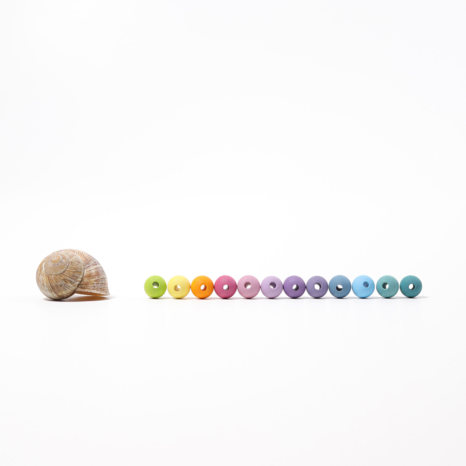 Wooden Beads Pastel 120pcs, 12 mm   