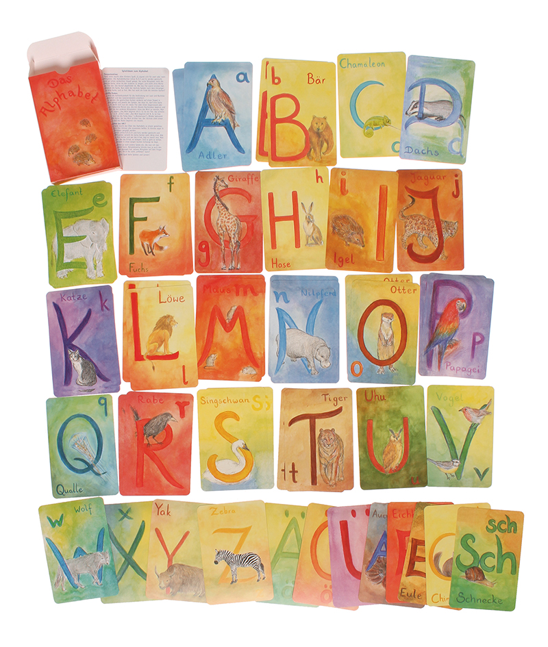 Learning - Cards, Letters 48pcs German  