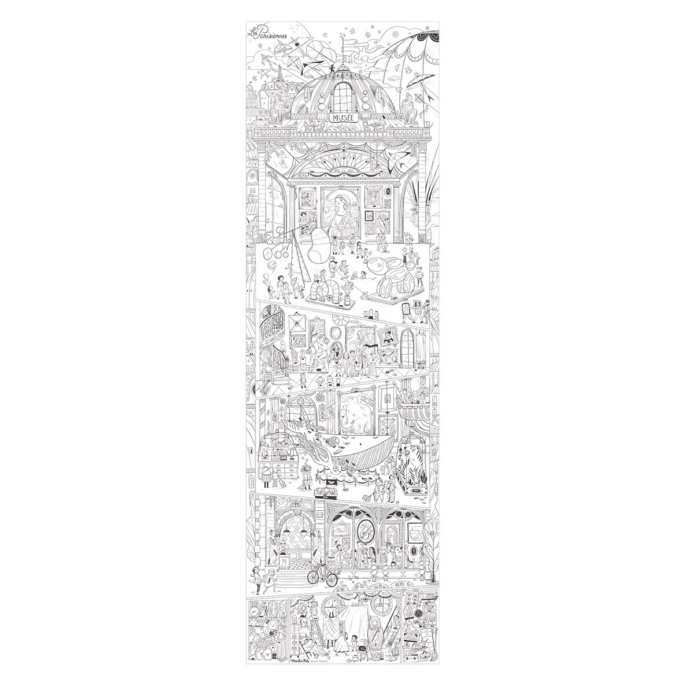 Parisiennes - Giant Colouring Poster