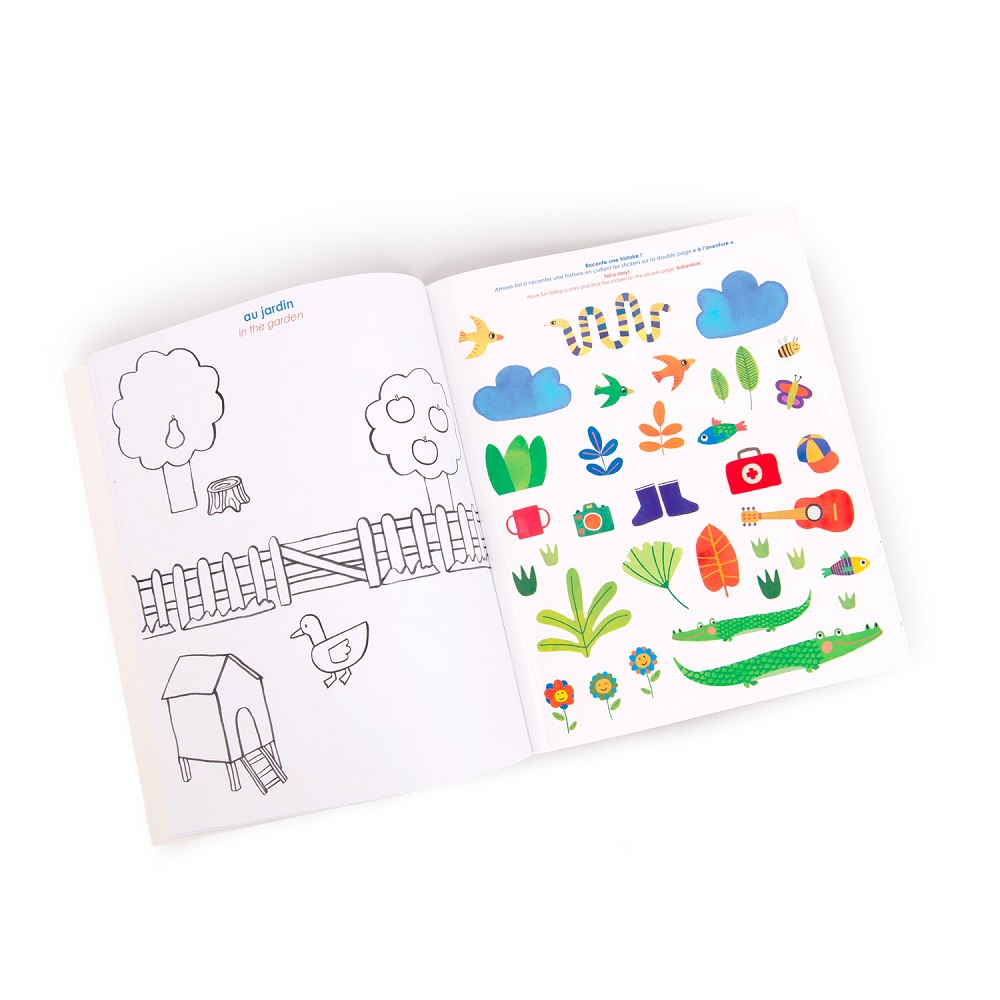 Popipop - Colour-in Sticker Book  
