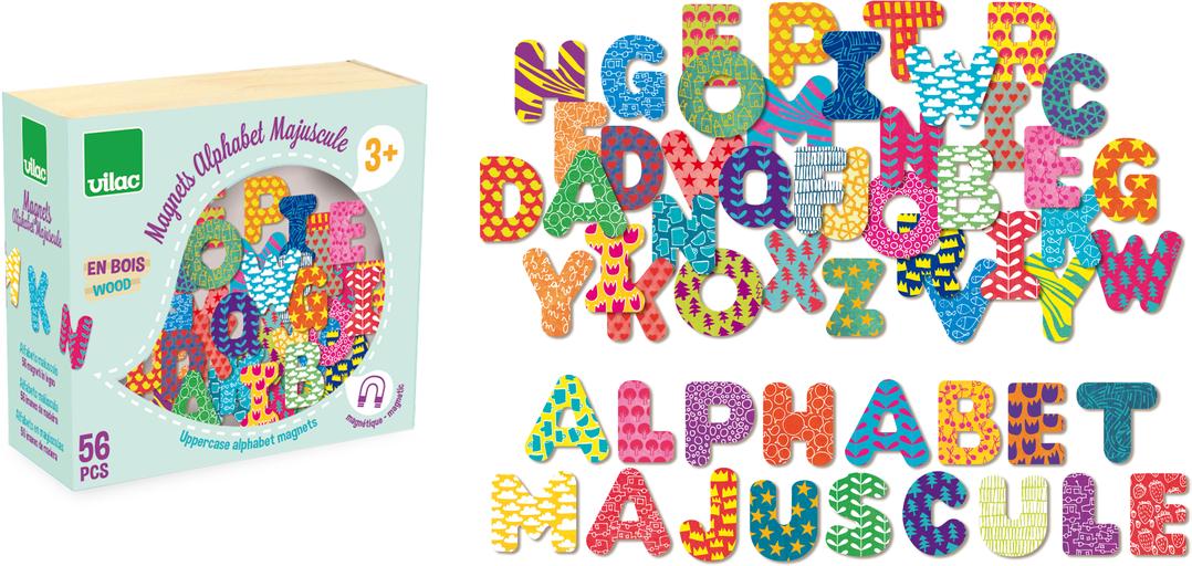 Magnets,  alphabet upper case 56 pcs  