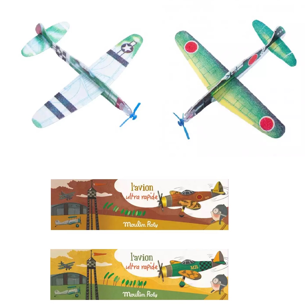 Petites Merveilles - airplanes (48 assorted)