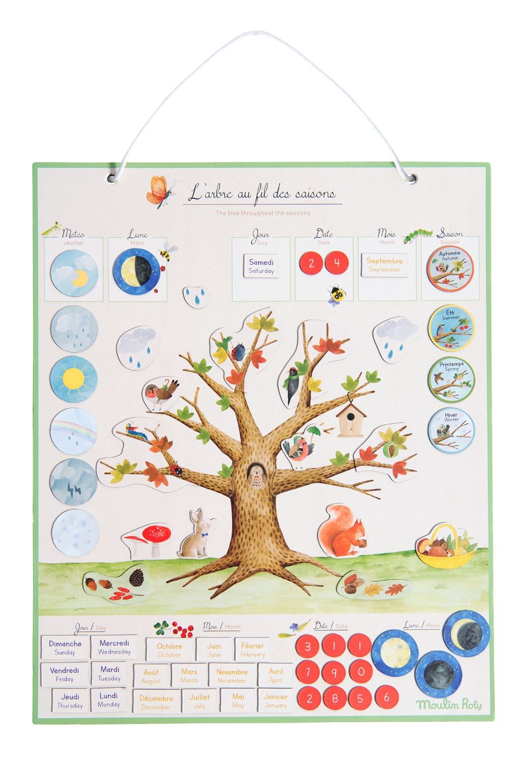 Le Botaniste - Seasons Magnetic Calendar