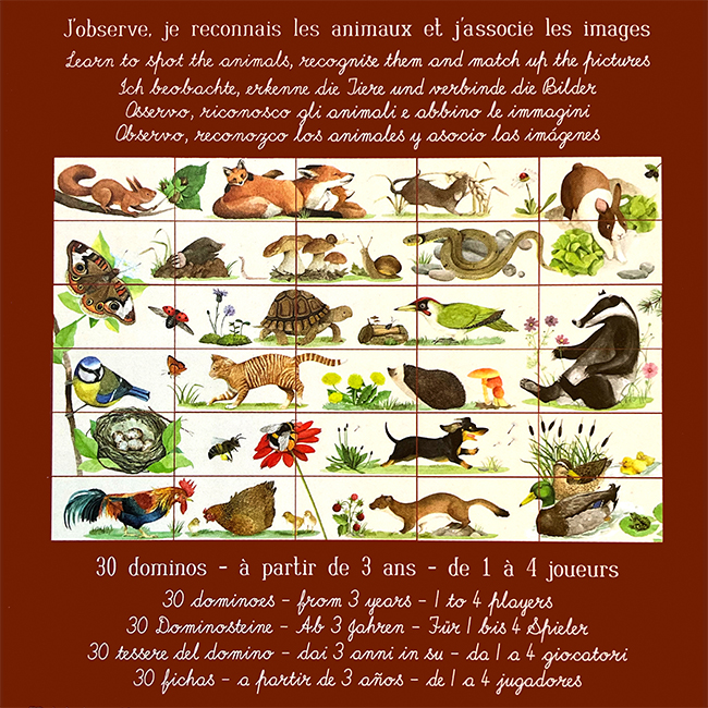 Le Jardinier - Animals Domino Puzzle