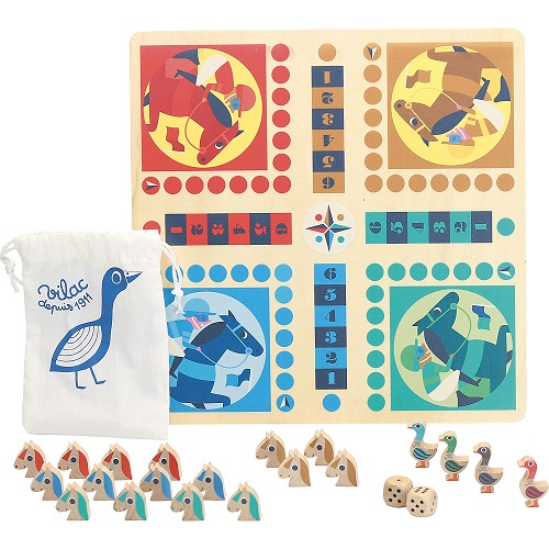 Ingela P. Arrhenius - Game - Goose / Ludo Reversible Board Game