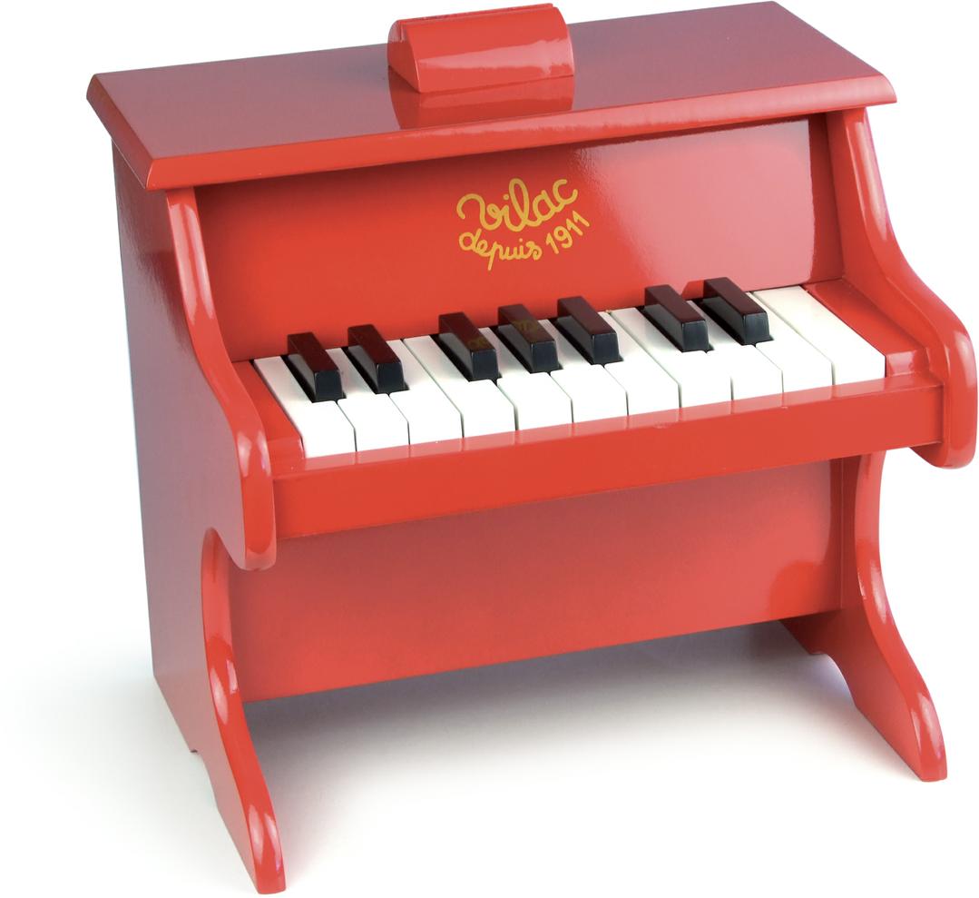 Music - Piano with scores, red   