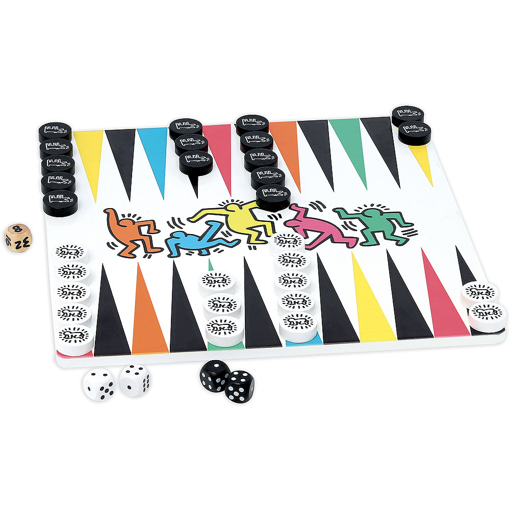 Keith Haring - Checkers / Backgammon Set