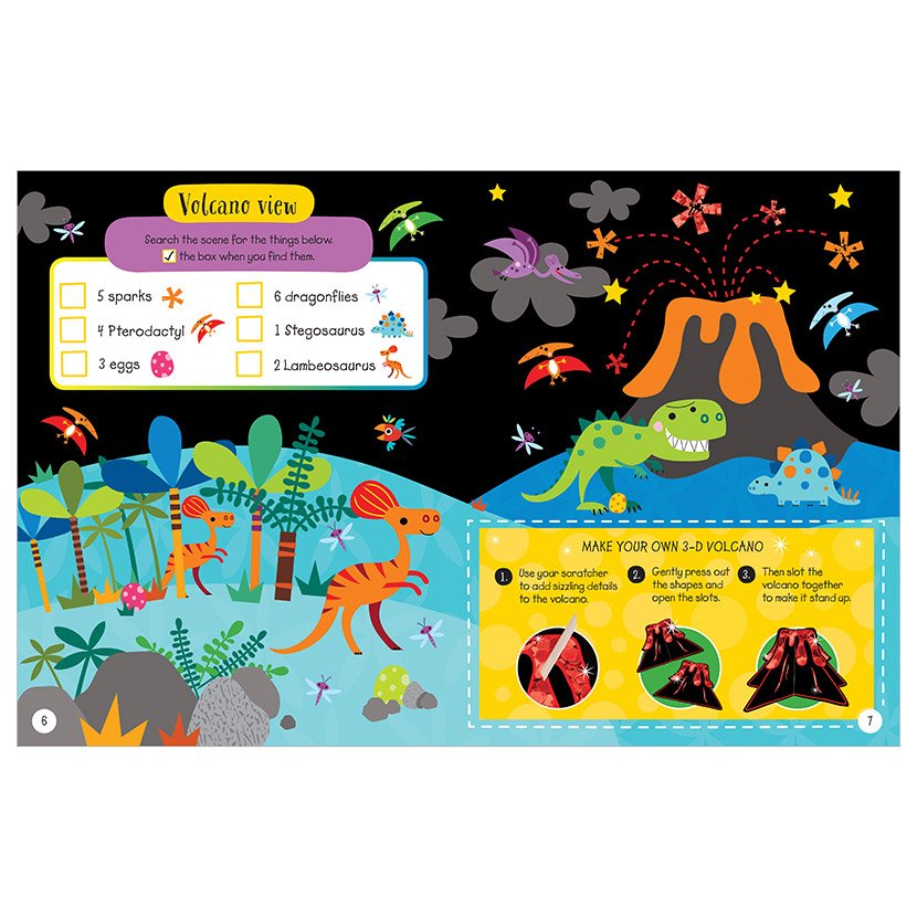 Scratch and Sparkle: Dinosaurs Activity Book 
