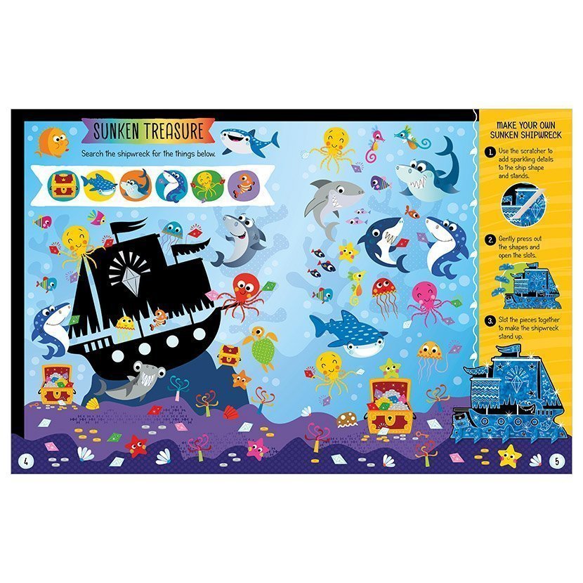 Scratch and Sparkle: Sharks Activity Book