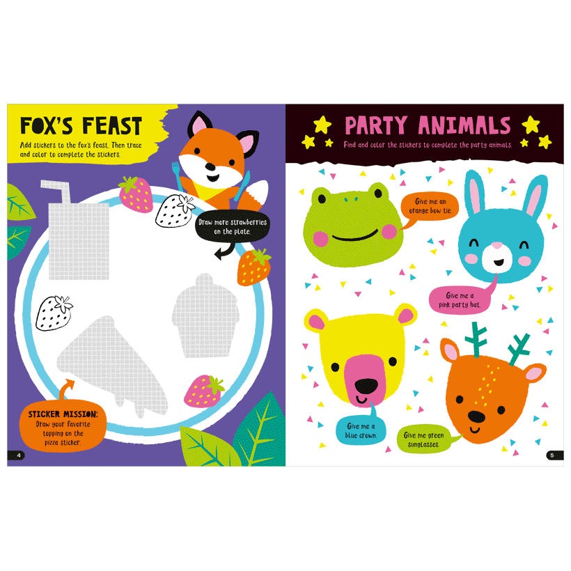 Amazing Animals Make-Your-Own StickersActivity Book