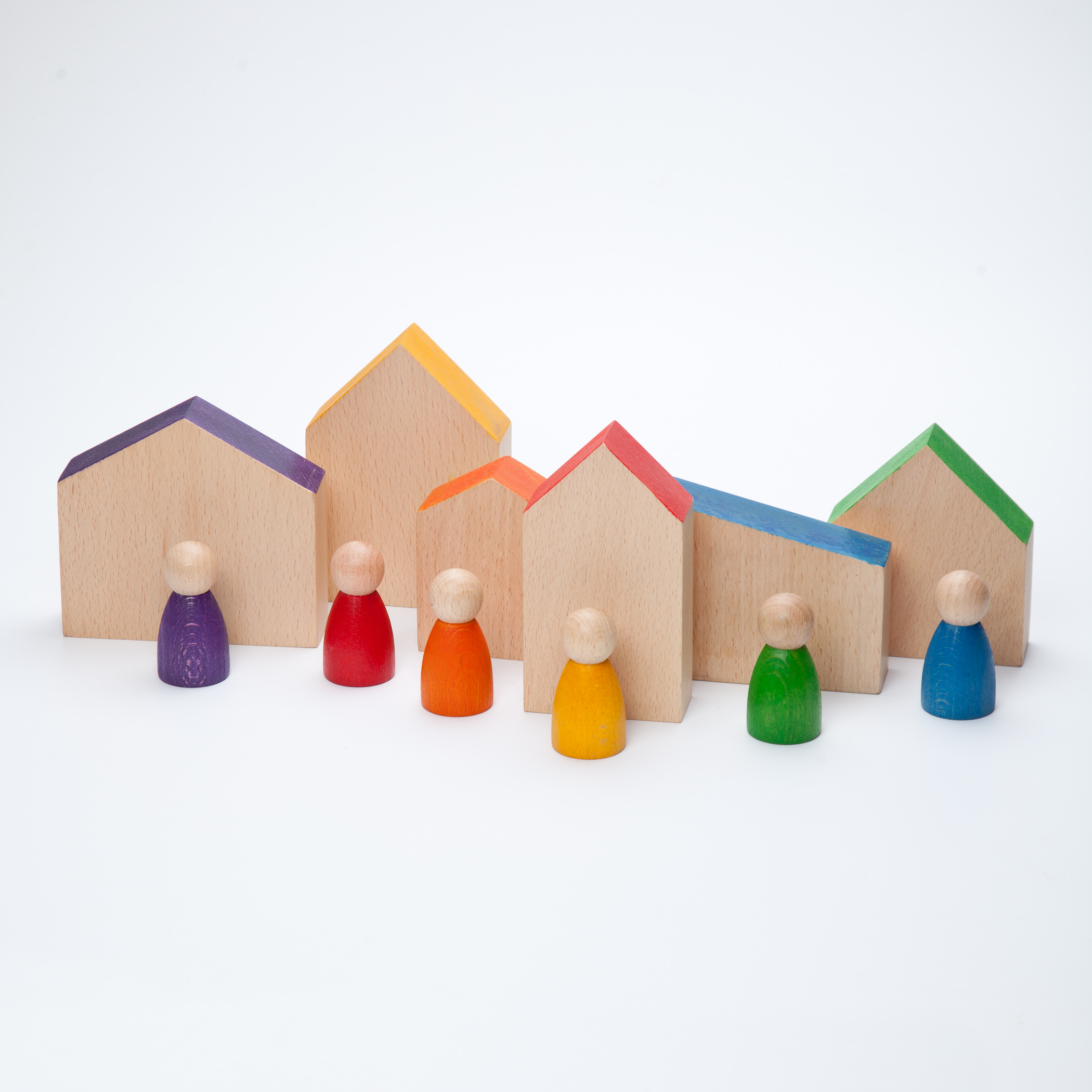 Wood Coloured Houses and Nins
