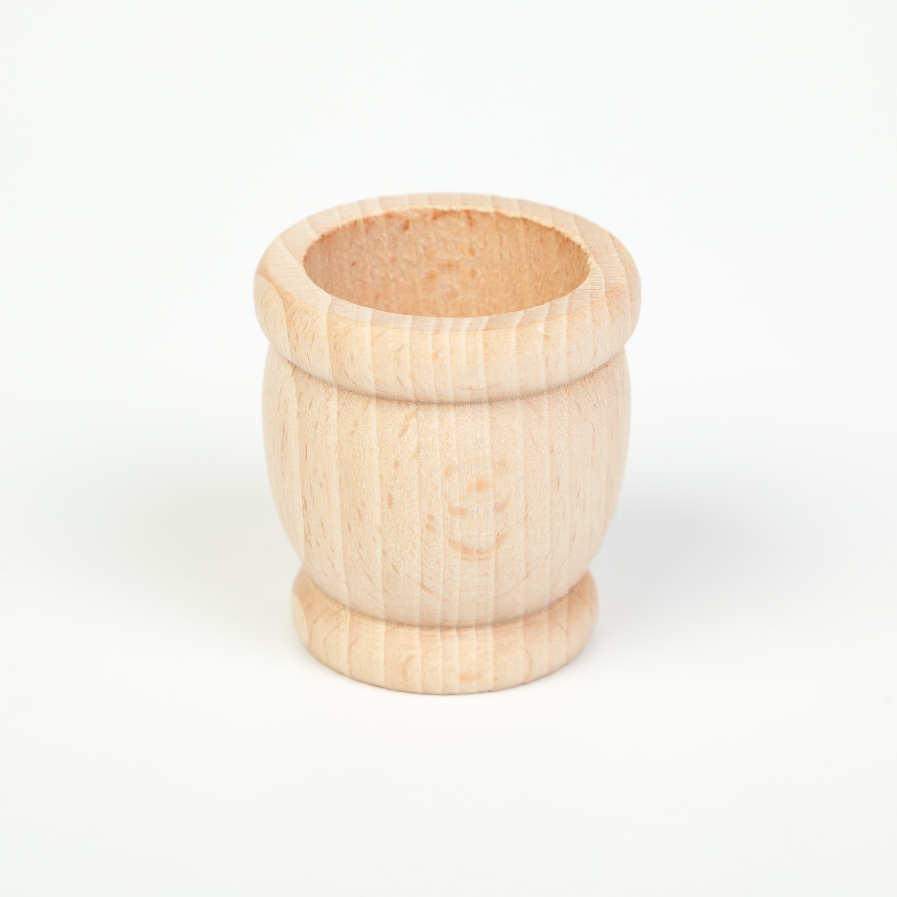 Wood Natural Mates / Pots / Egg Cups 6 pcs
