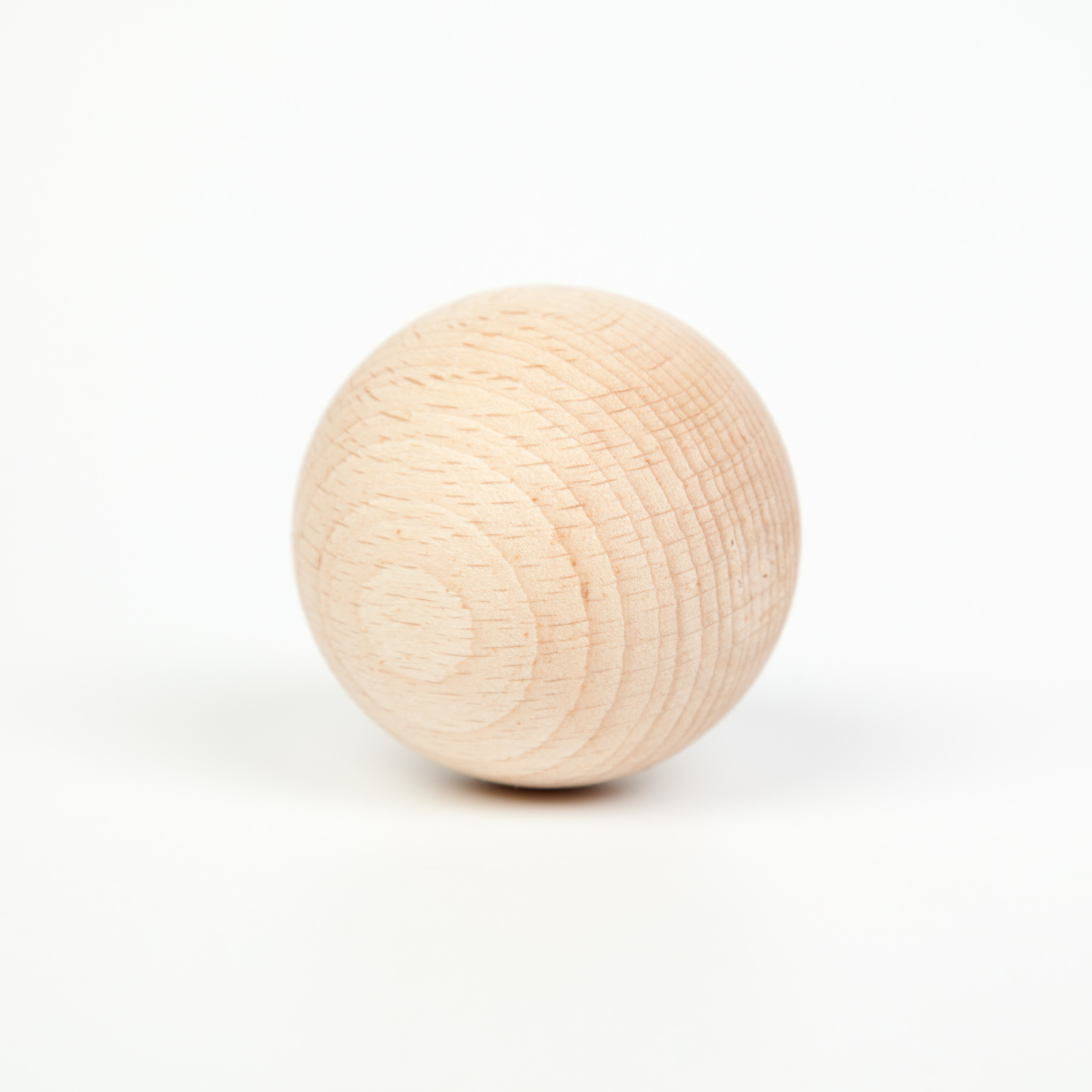 Wood Natural Balls 4.5cm 6 pcs