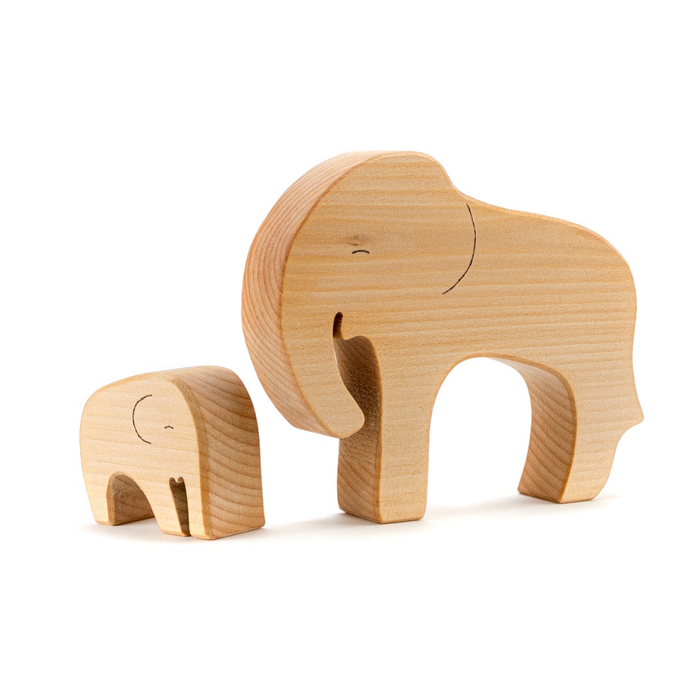 Animal - Elephant and Baby (2pcs)