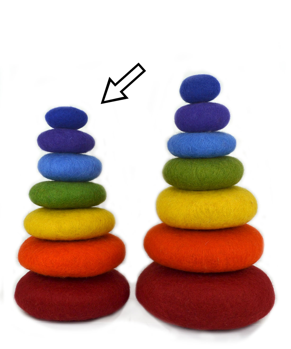 Rainbow - Stacking Set 7pcs SMALL    (7 colours)