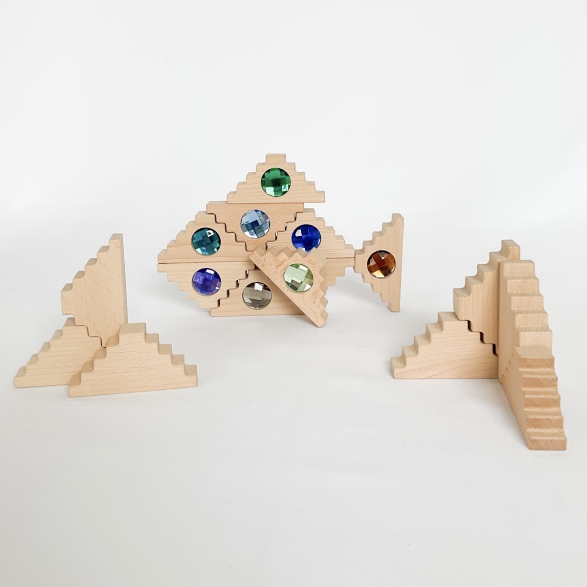 Papoose - Stepped Gables with gem inserts 16pcs WHILE QTY LAST