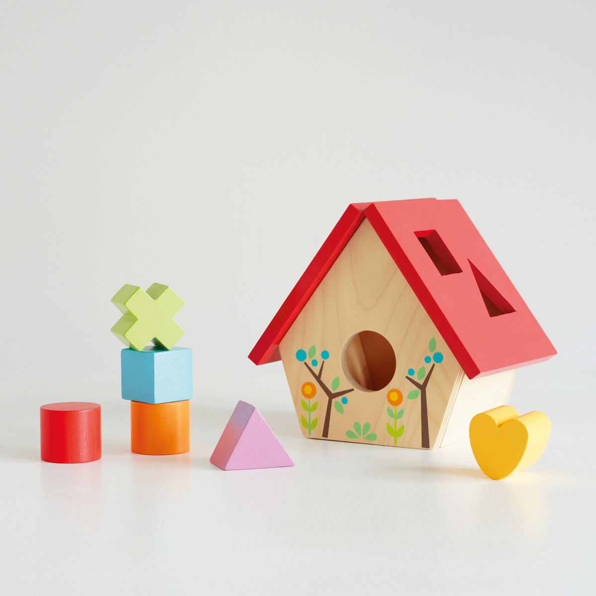 Baby and Toddler - Shape Sorter - Woodland Bird House