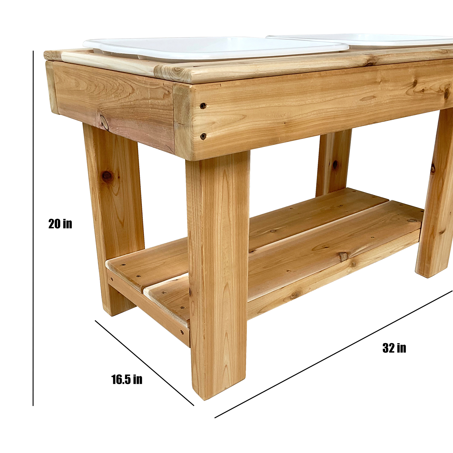 Cedar Sensory Play Table 20 inch