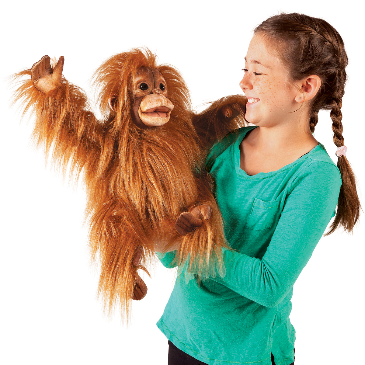 Folkmanis Baby Orangutan Hand Puppet Folkmanis Puppets 3106