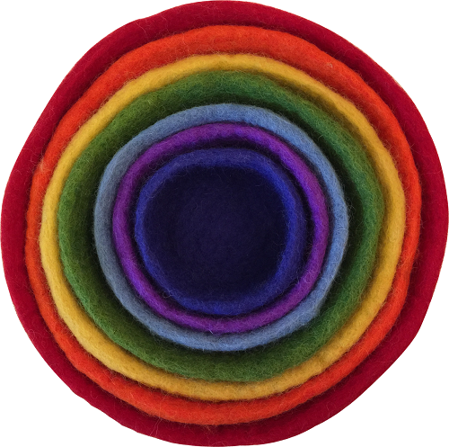Rainbow - Nesting Bowls 7pcs  (7 colours)
