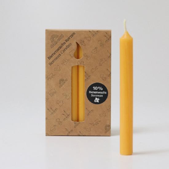 Candles 10% Beeswax, Amber NEW