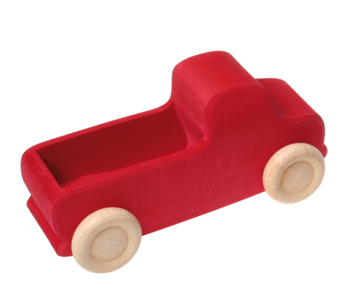 Wooden Truck Large, Red