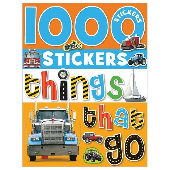 1000 Stickers Things That Go