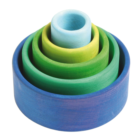Stacking Bowls, Oceanblue  