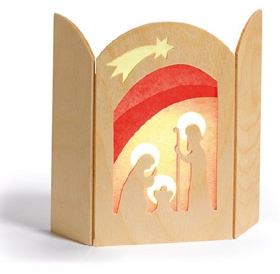 Ornament - Silhouette Jesus Birth 