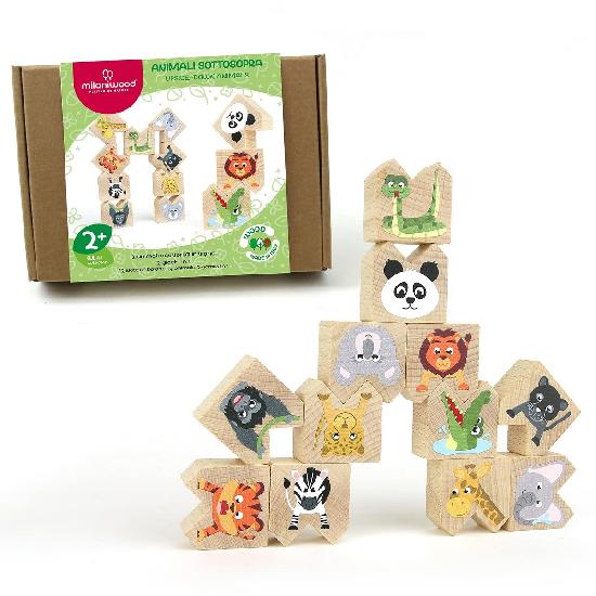 Milaniwood Game - Upside-Down Animals Wild WHILE QTY LAST 