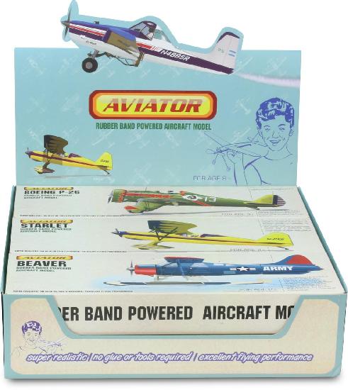 Play - Rubber band airplanes (6 assorted)