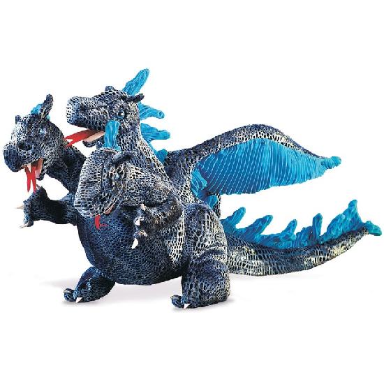 Blue Three-Headed Dragon