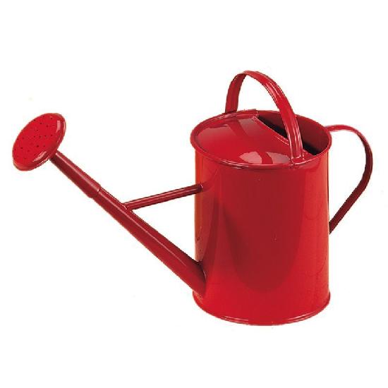 Metal Watering Can RED   WHILE QTY LAST