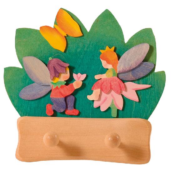 Wood - Coat Rack Fairy (2 Hooks)