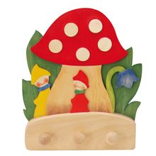 Wood - Coat Rack Mushrooms With Dwarves