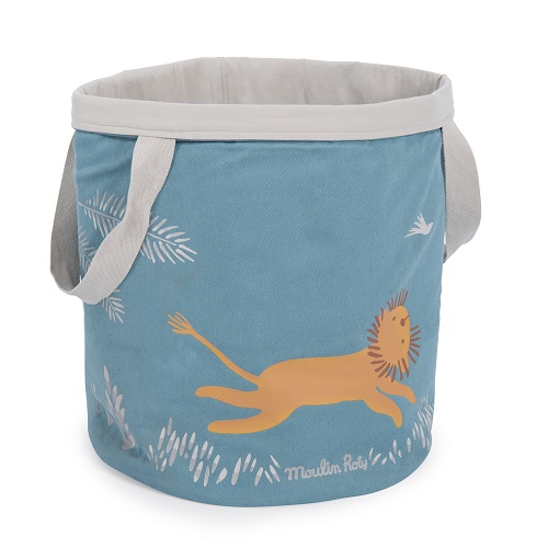 Moulin Roty - Sous Mon Baobab - Lion Fabric Basket WHILE QTY LAST