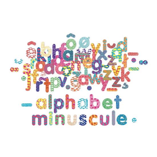 Magnets, alphabet lower case 81 pcs