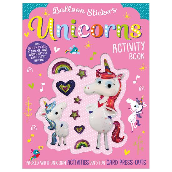 Balloon Stickers Unicorns Activity Book 