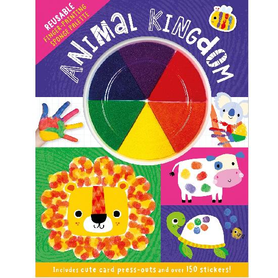 Animal Kingdom finger painting activity book