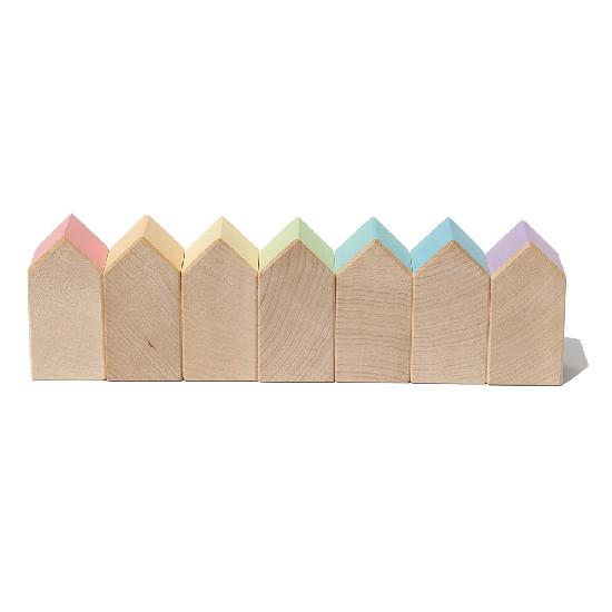 Construction - Houses Pastel (7pcs)  