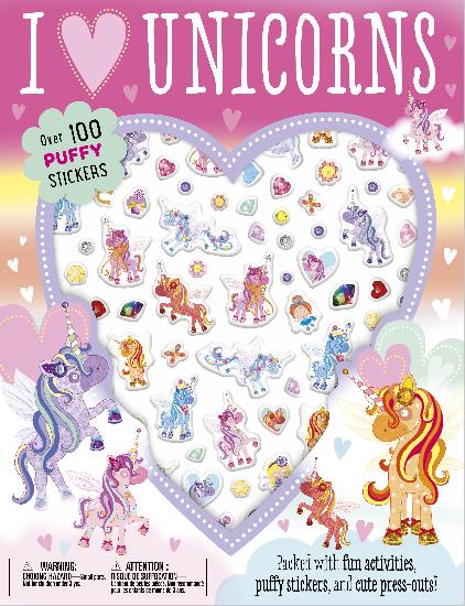 I Love Unicorns - PB w/Puffy Stickers 