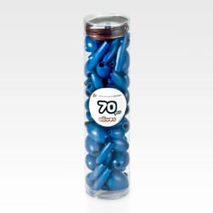 Wood Olive Shaped Blue Beads 70pcs   SPECIAL