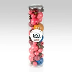Wood Ball Shaped Night Beads 60pcs  SPECIAL