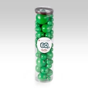 Wood Ball Shaped Green Beads 60pcs  SPECIAL