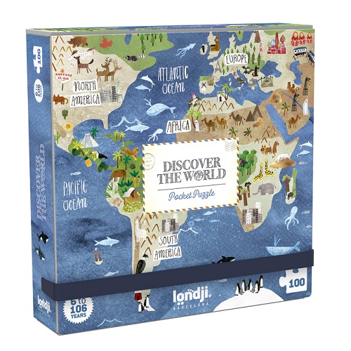 Pocket Puzzle - World 100pc