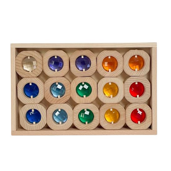 Building - Coins Rainbow Set with window inserts 15pcs